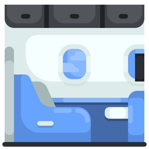 asiento de la aerolínea icono gratis