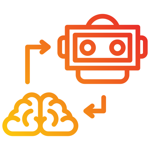 cerebro robótico icono gratis