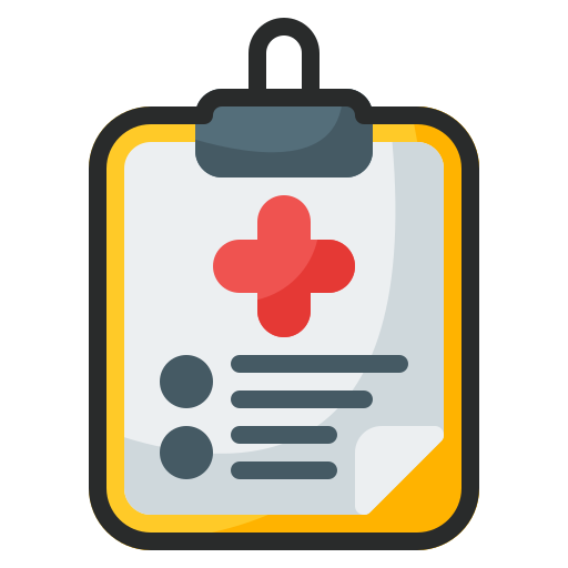 informe médico icono gratis