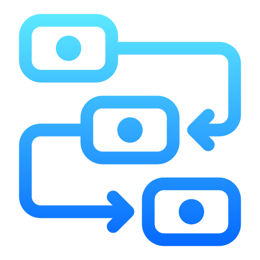 Flow chart Generic Gradient icon