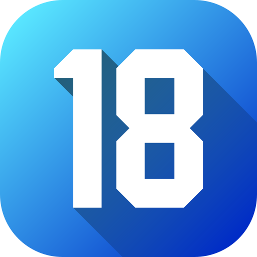 numero 18 grátis ícone numero 18 grátis ícone