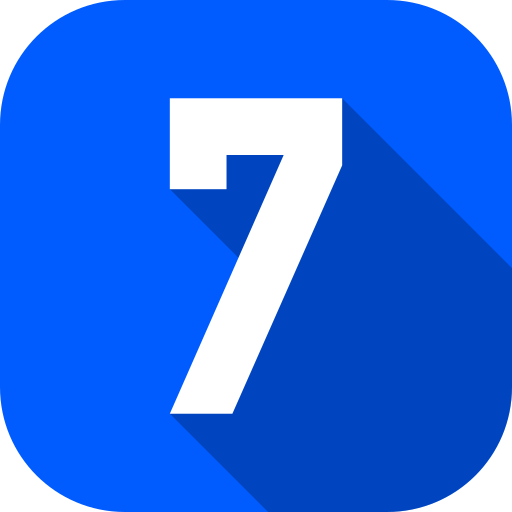 numero 7 icono gratis