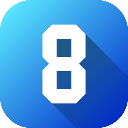 numero 8 icono gratis