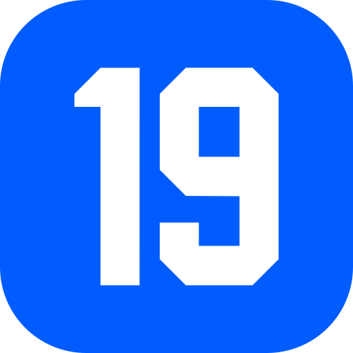 numero 19 grátis ícone numero 19 grátis ícone