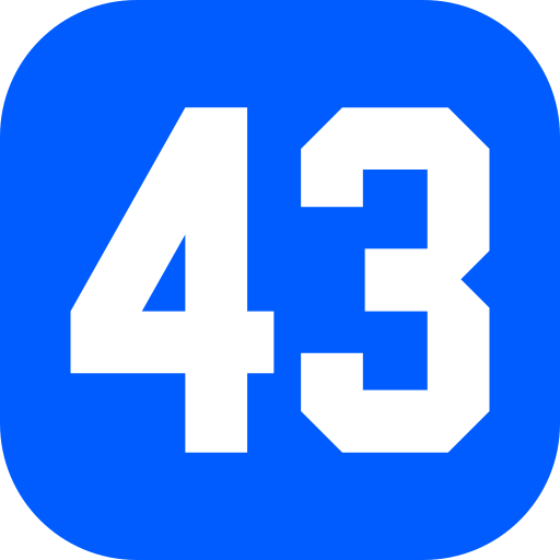 43 Icône gratuit 43 Icône gratuit