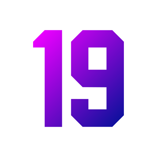numéro 19 Icône gratuit numéro 19 Icône gratuit