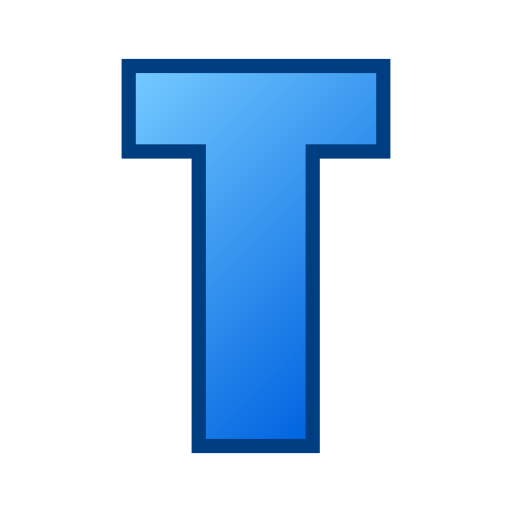 Letter T Generic Lineal Color Gradient icon