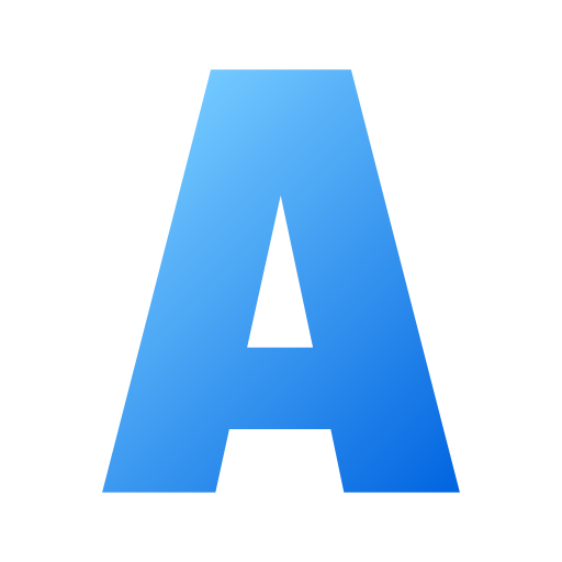 Letter A Generic Flat Gradient icon