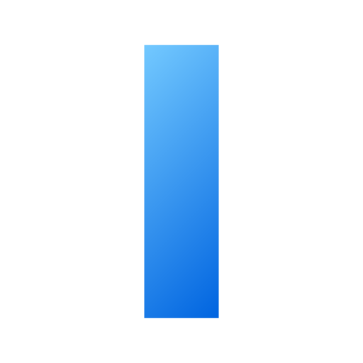 Letter I Generic Flat Gradient Icon