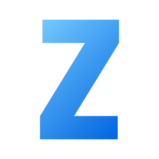 Letter Z Generic Flat Gradient Icon