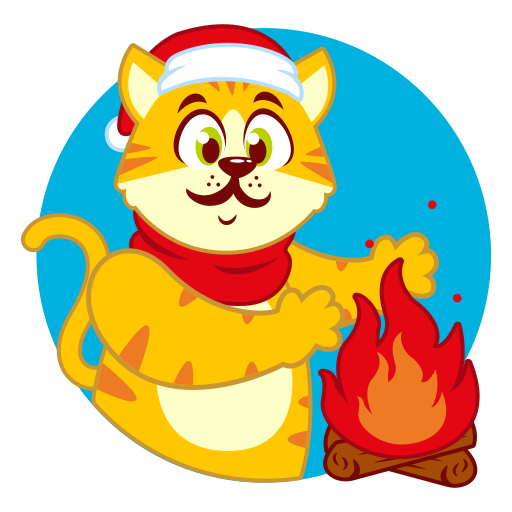 Bonfire free sticker