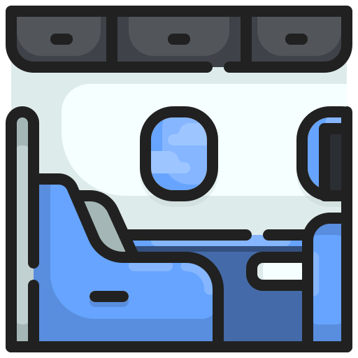 asiento de la aerolínea icono gratis