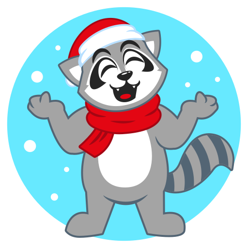 raton laveur gratuit sticker