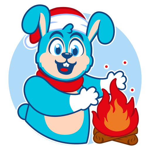 Bonfire free sticker