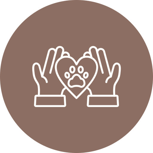 cuidado animal icono gratis
