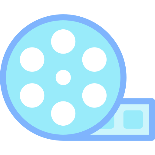 carrete de película icono gratis