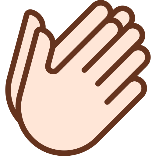 Clapping Generic Outline Color icon