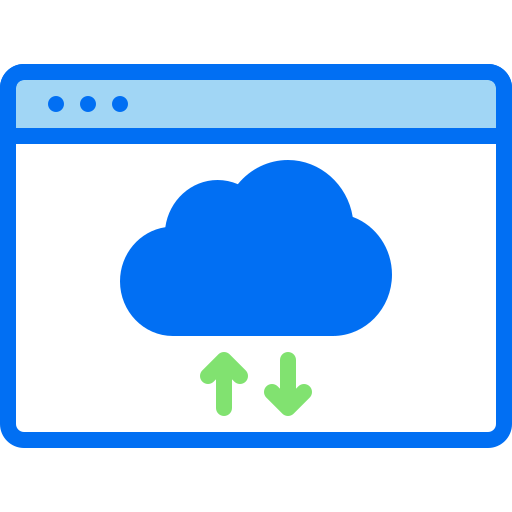 base de datos en la nube icono gratis