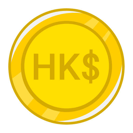 dolar de hong kong icono gratis