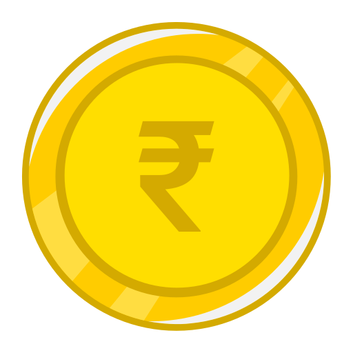 Indian rupee Generic Outline Color icon