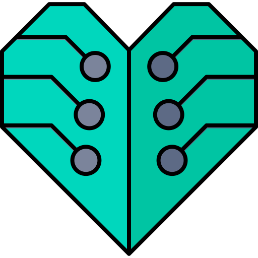 corazón artificial icono gratis