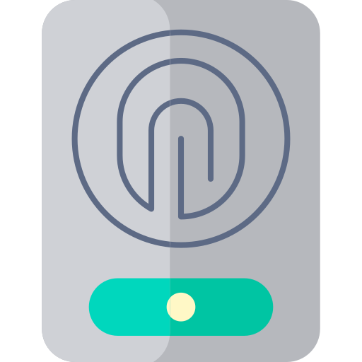escáner de huellas dactilares icono gratis
