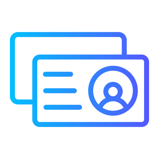 tarjeta de identificación icono gratis
