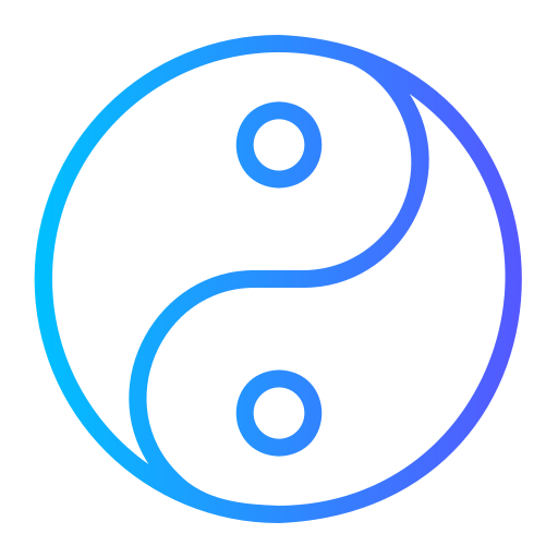 Yin yang Generic Gradient icon