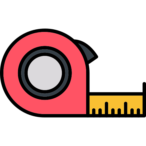 Measuring tape Generic Outline Color icon