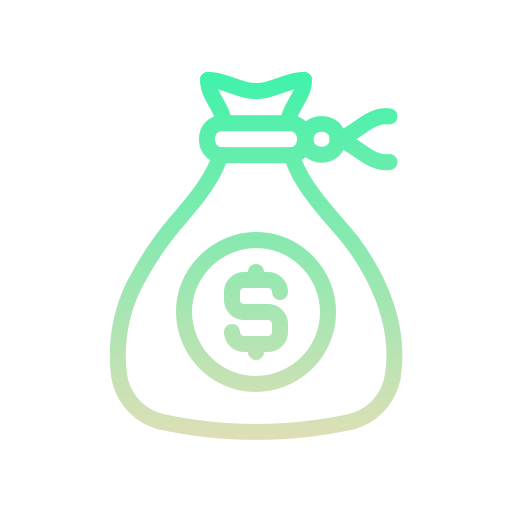 sac d'argent Icône gratuit