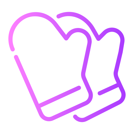 guantes de cocina icono gratis