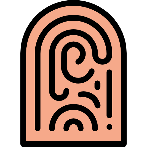huella dactilar icono gratis