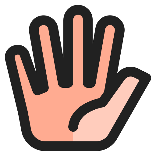 Five fingers - Free hands and gestures icons