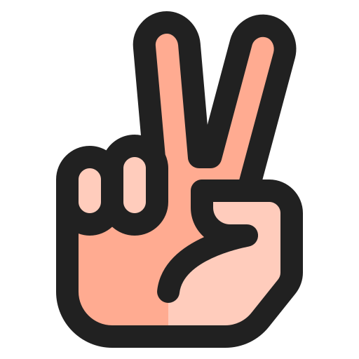 Two Fingers - Free Hands And Gestures Icons