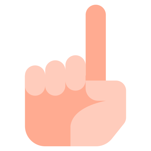 One finger Generic Flat icon