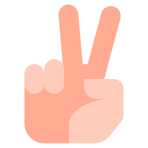 Two Fingers Generic Flat icon