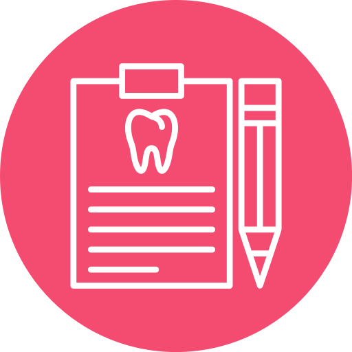 informe dental icono gratis