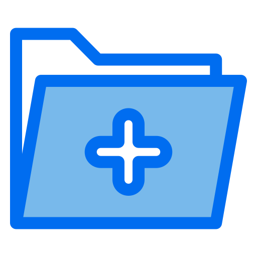 Add folder Generic Blue icon