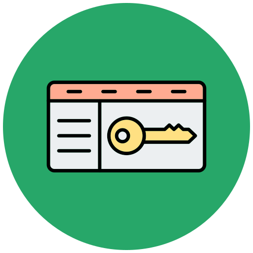tarjeta clave icono gratis