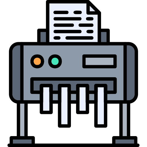 trituradora de papel icono gratis