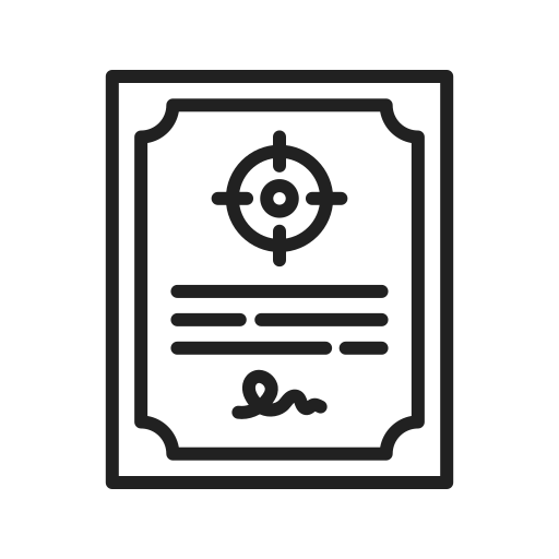 License Generic Detailed Outline Icon