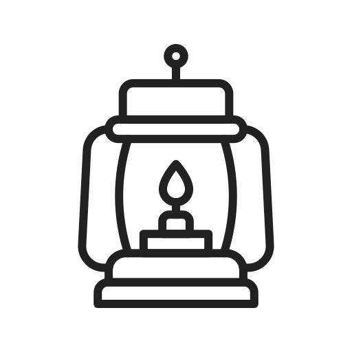 Oil Lamp Generic Detailed Outline icon