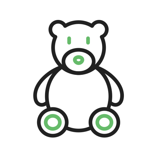 oso de peluche icono gratis