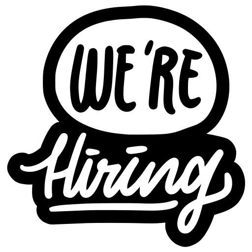 Hiring free sticker