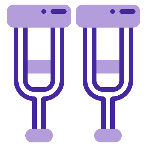 Crutches free icon Crutches free icon