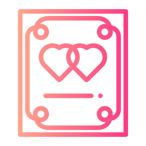 certidão de casamento grátis ícone