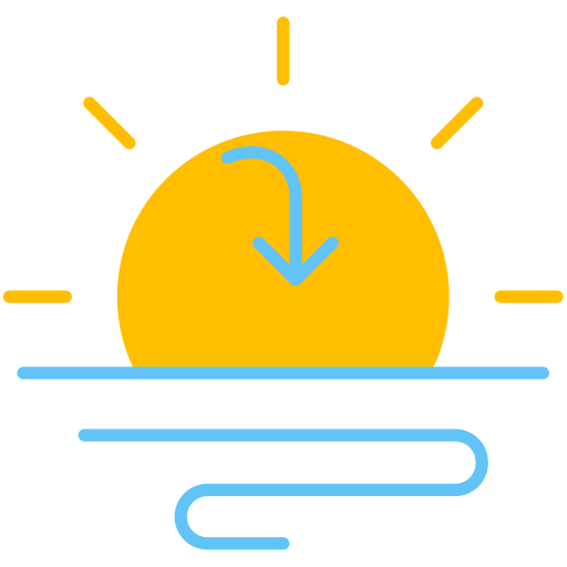 Закат солнца бесплатно иконка