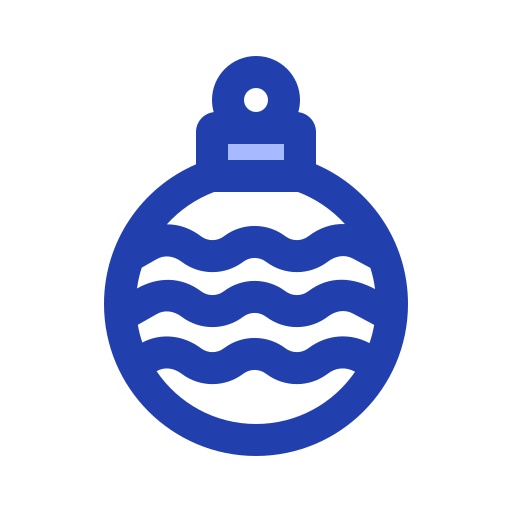 pelota de navidad icono gratis