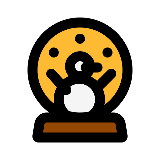 Snowball Generic Outline Color icon