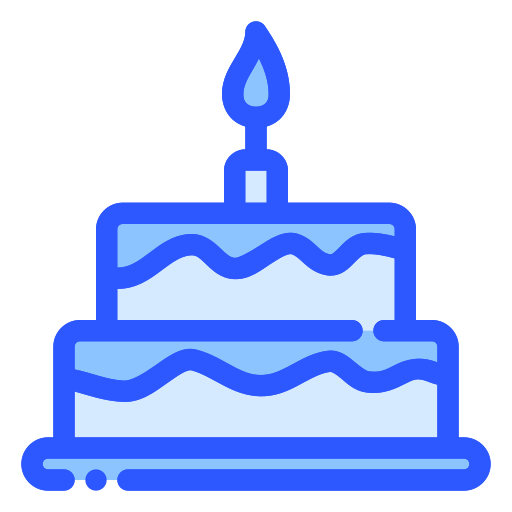 pastel de cumpleaños icono gratis